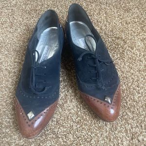 Lorenzo Banfi vintage loafers with studs.